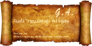 Györgyjakab Alinda névjegykártya